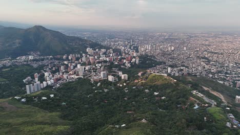 aerial view of caracas, venezuela