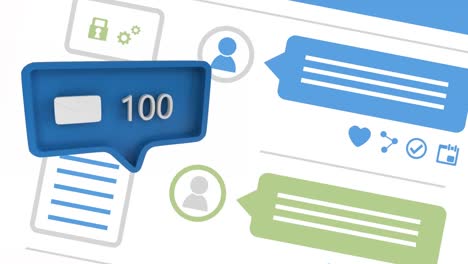aumento del número de comentarios en las redes sociales