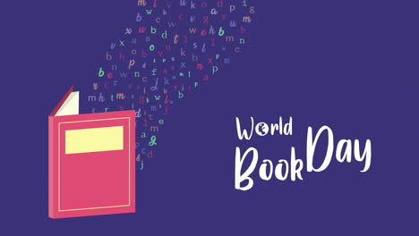 animatie voor de viering van de wereldboekdag