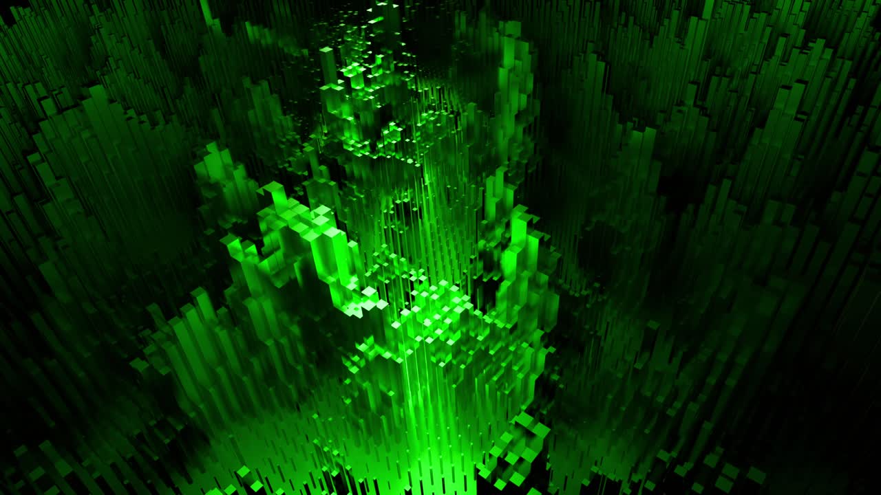 추상 3d 녹색 도시