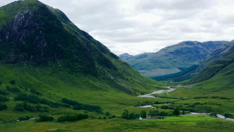 Aerial-Drone-Shot-of-a-Glen-Etive-Valley-in-Scotland-02