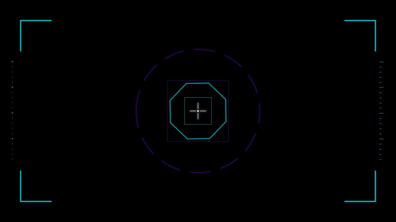 Futuristic Digital HUD Target Reticle Animation