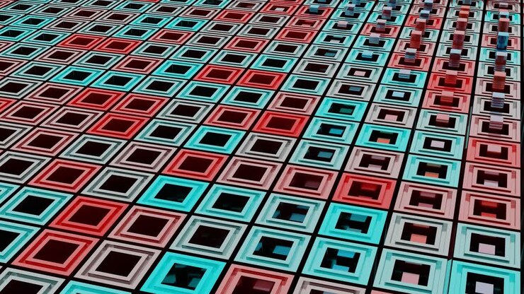 Abstrakt geometrisk mønster av sammenlåsende kuber
