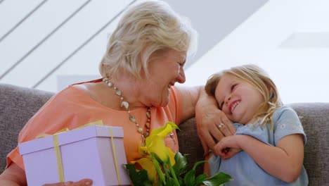 grandmother playing with her grand daughter 4k