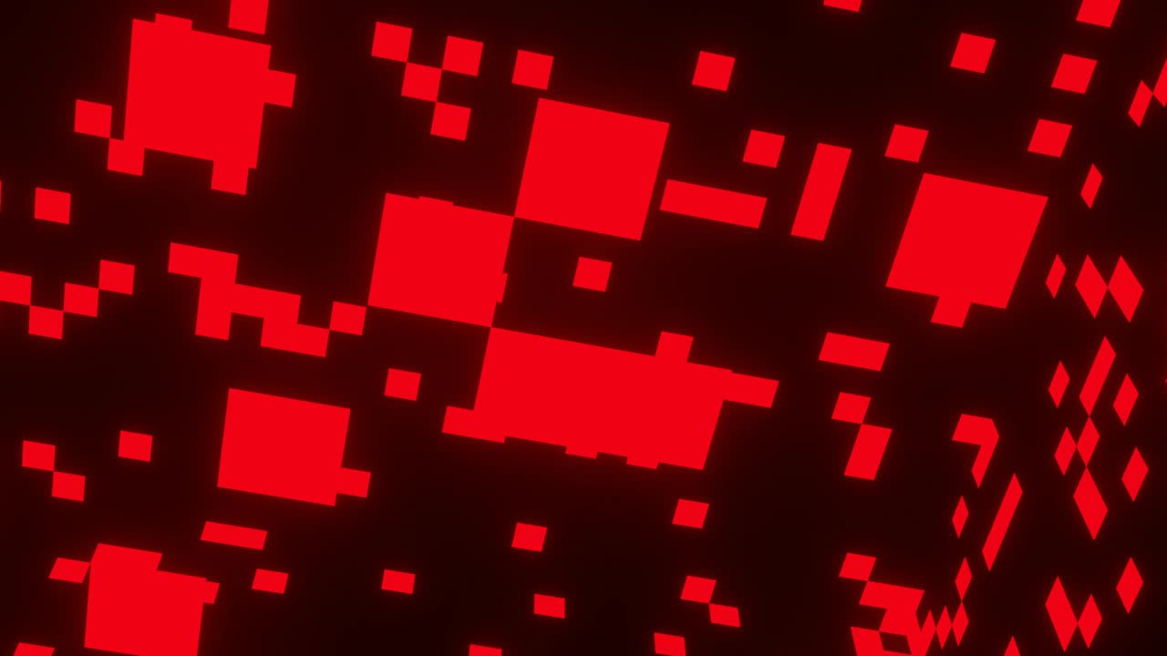 빨간 사각형 추상 애니메이션