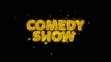golden sparkling comedy show