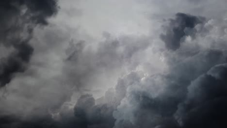 thunderstorms and dark storm clouds are moving 4k
