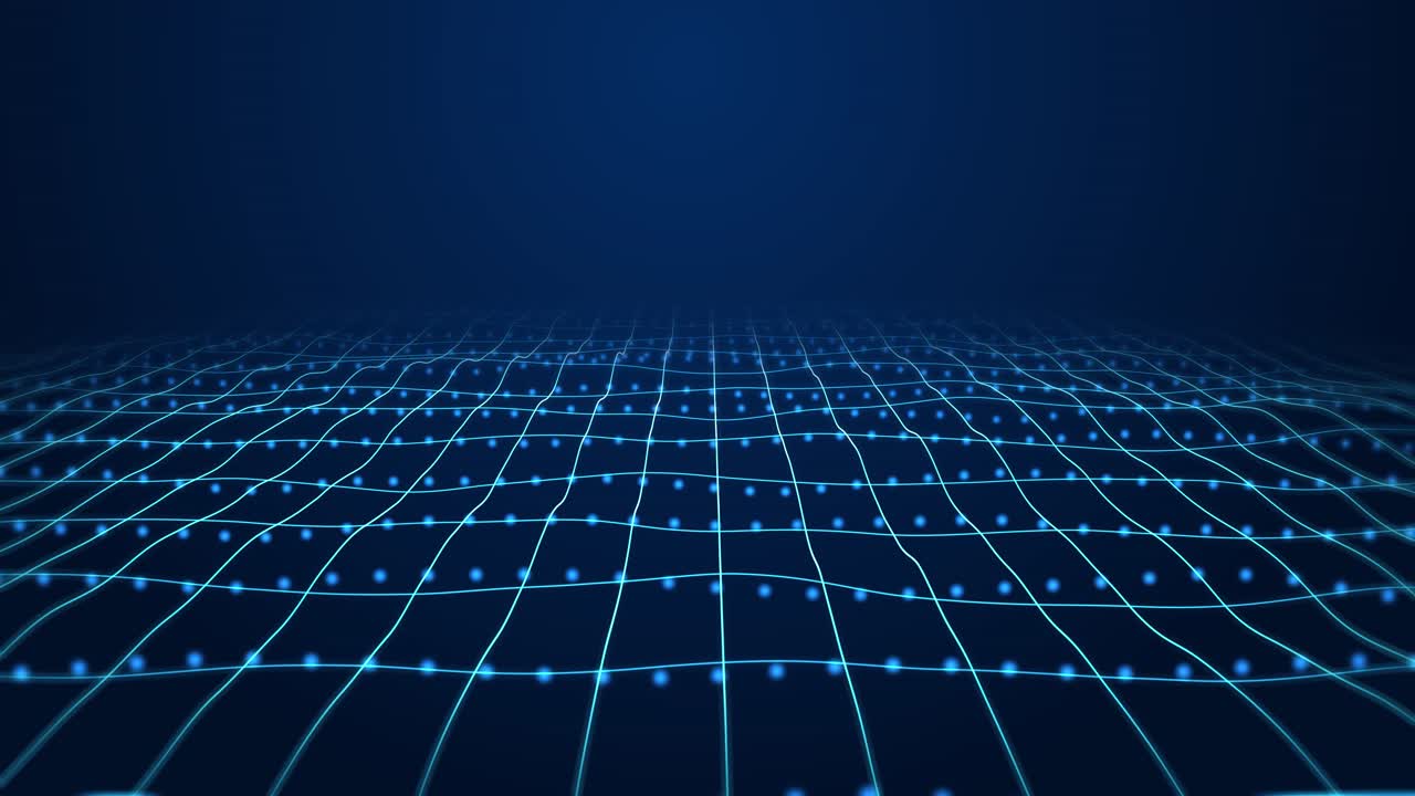 Motion of digital data flow. Transferring of big data. Wireframe technology big data background concept. Transfer and storage of data sets , block chain, server, hi-speed internet