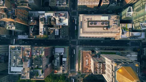 looking from above at the new york life building with its iconic pyramidal roof design