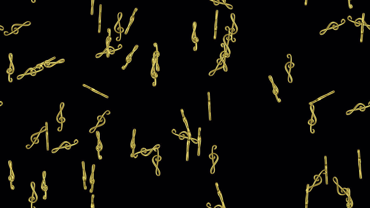 clave de música de bucle de azulejos girar con alfa