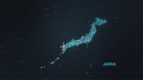 japan map with world map