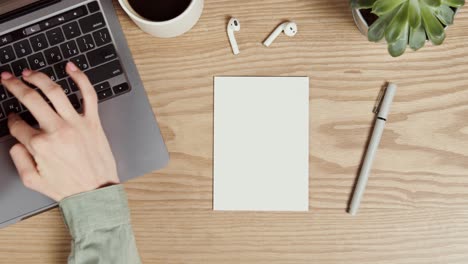 woman working at her desk