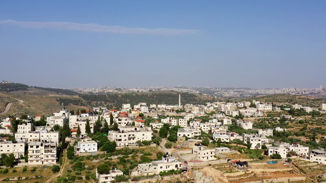 la aldea palestina de beit surik, vista desde el aire