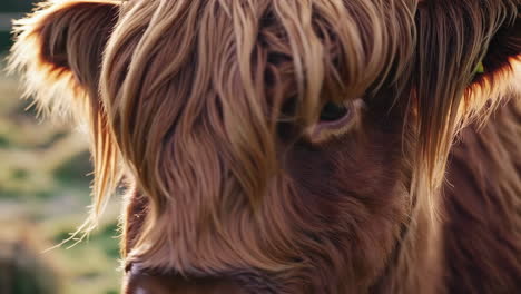 close-up of a highland cow
