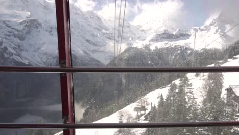 scenic mountain view from cable car