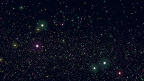 vibrant stars illuminate night sky with gleaming brilliance