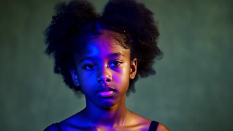 portrait of a young girl with updo