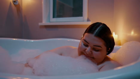 relaxing bath time