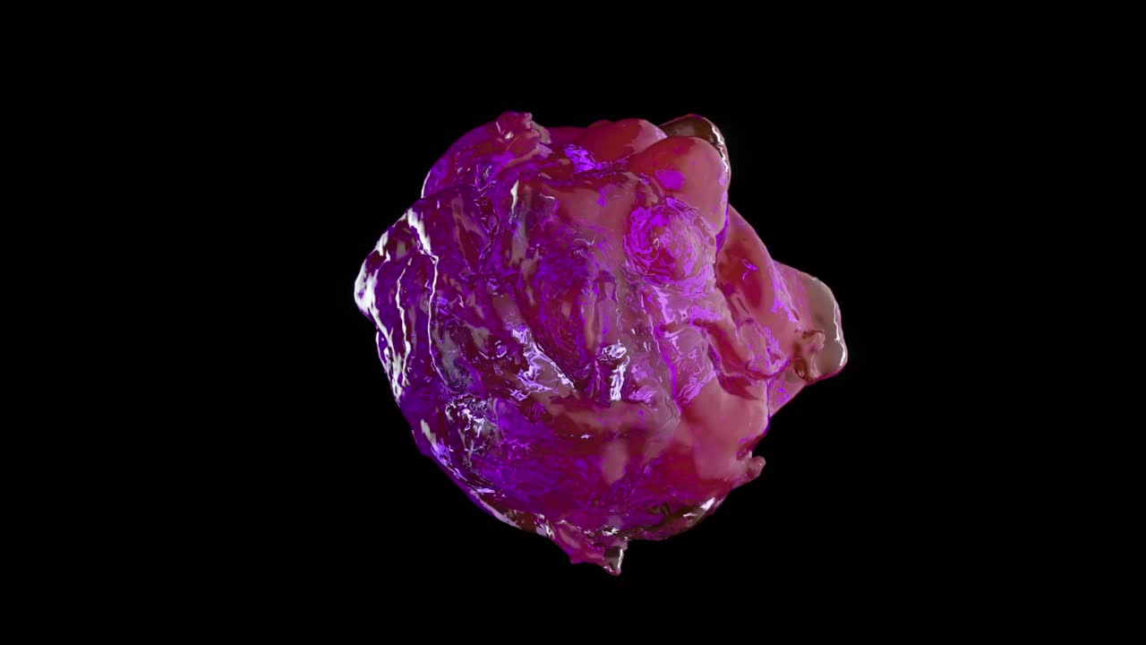Abstract Purple Liquid Blob