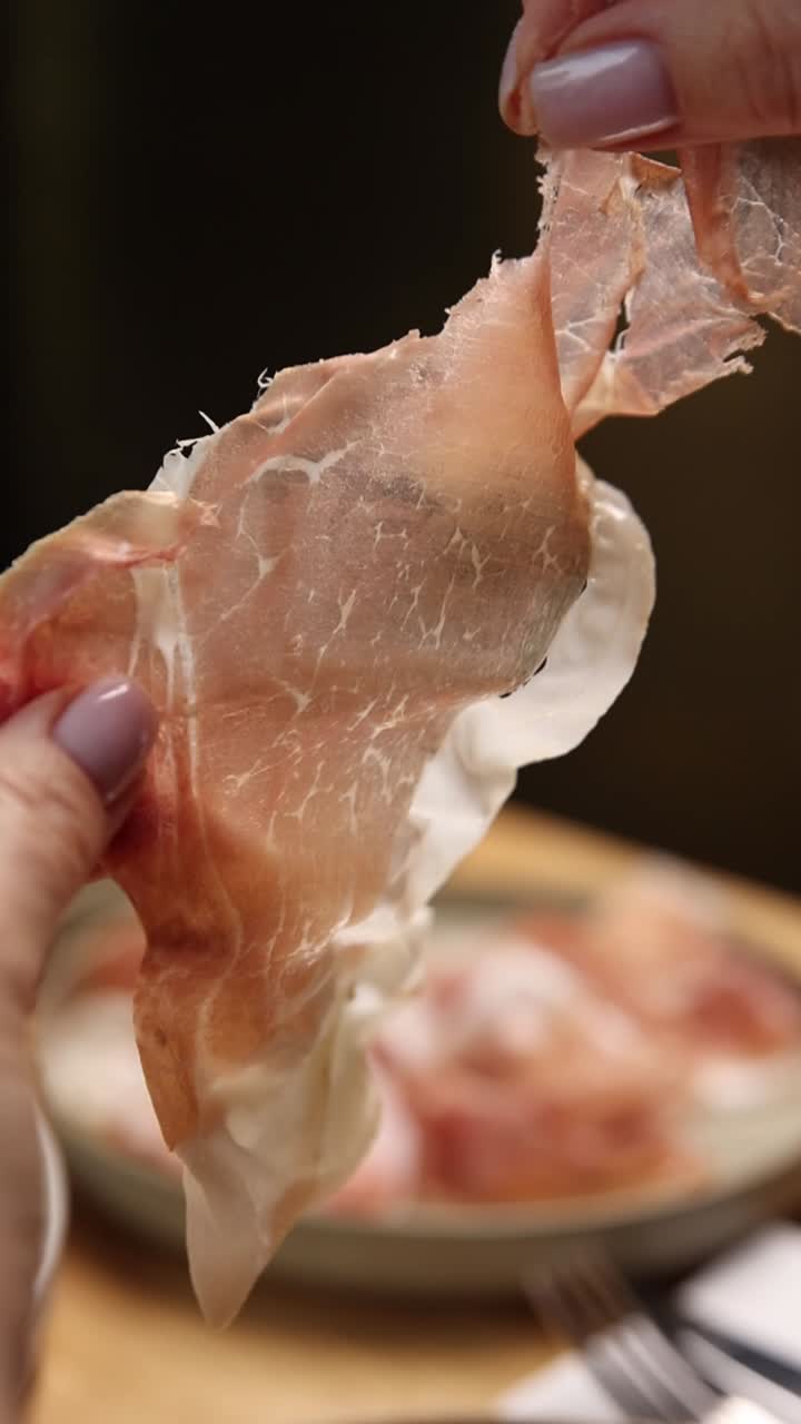 Prosciutto, primo piano