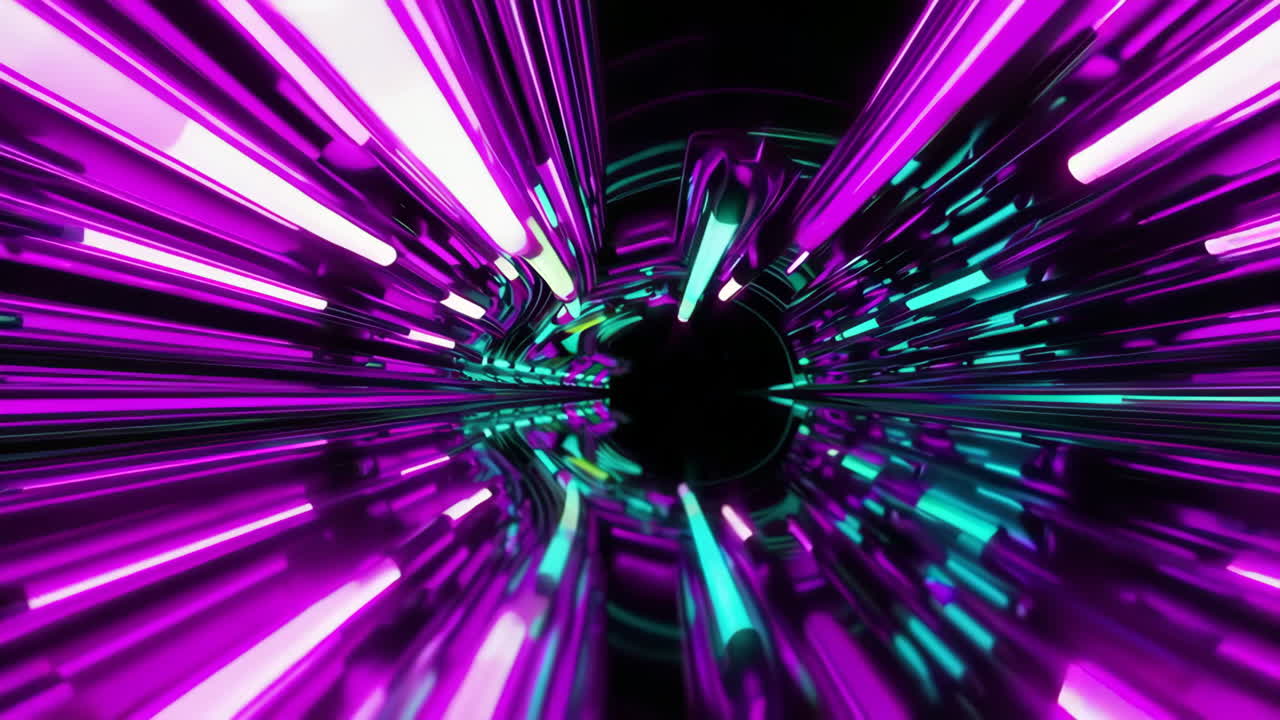 hipervelocidad del túnel de neón