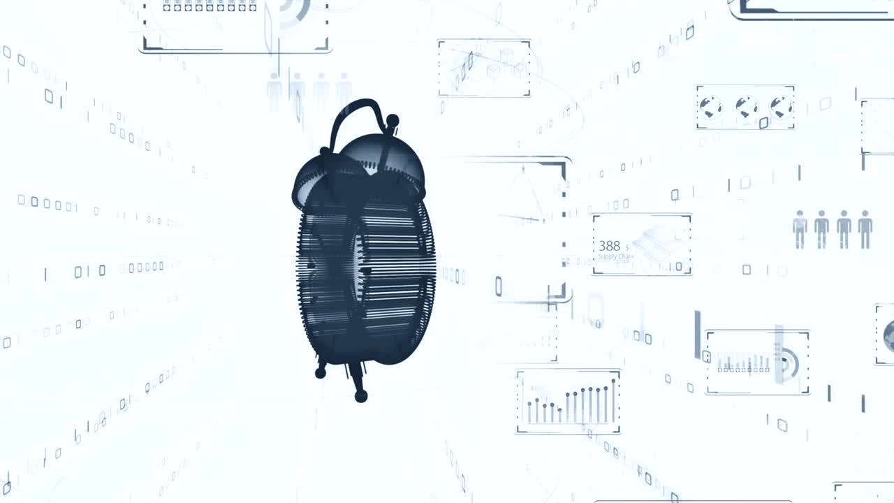 Time is money. 3D illustration. Image of improved efficiency by Digital transformation.