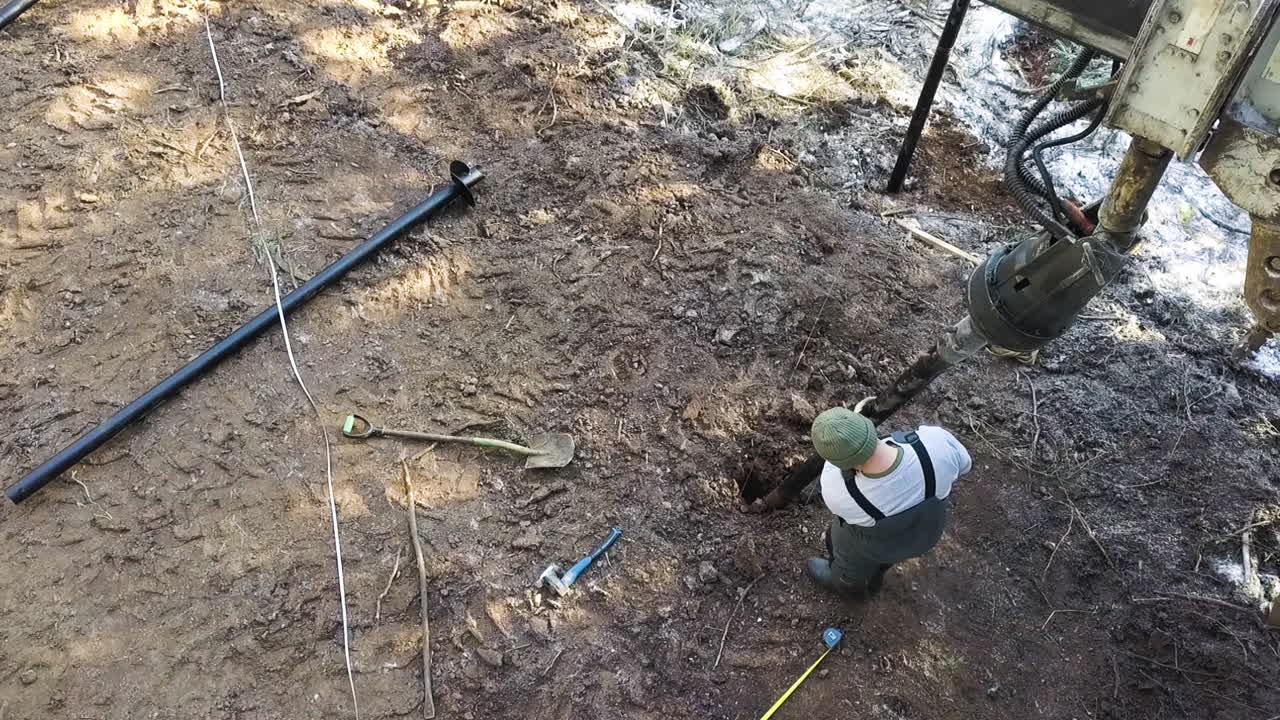 Installing Foundation Poles