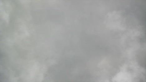 point of view, a thunderstorm inside a cumulonimbus cloud with a bolt of lightning