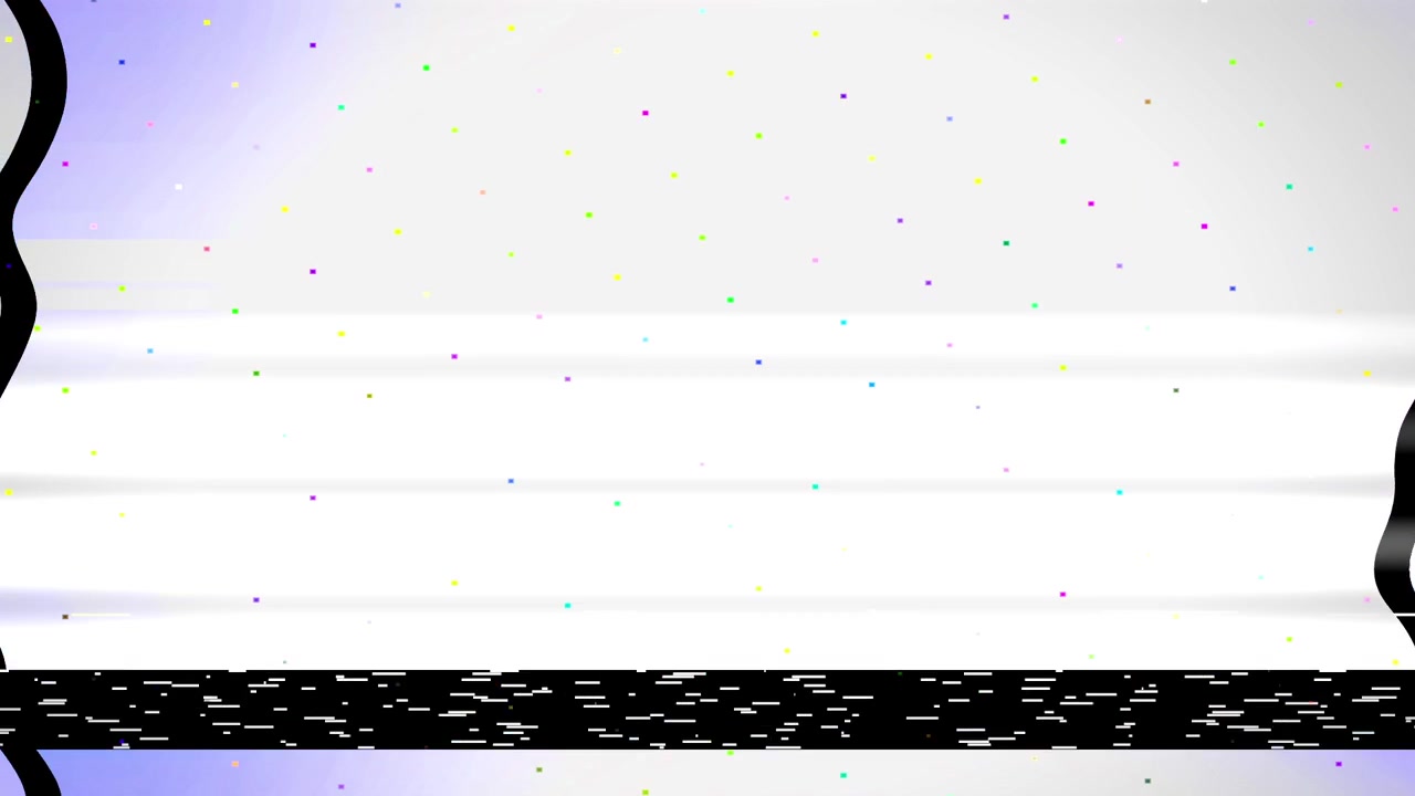 Digital Glitch and Static Noise Effect with Color Bars