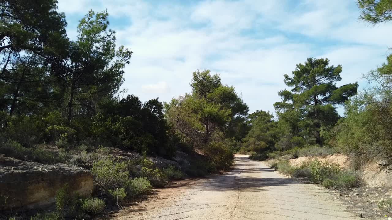 The walking trail through Souni Forest, Limassol, showcases Cyprus’s natural beauty. With pine-covered paths and rural stillness, it reflects the island’s preserved woodland and eco-tourism appeal.