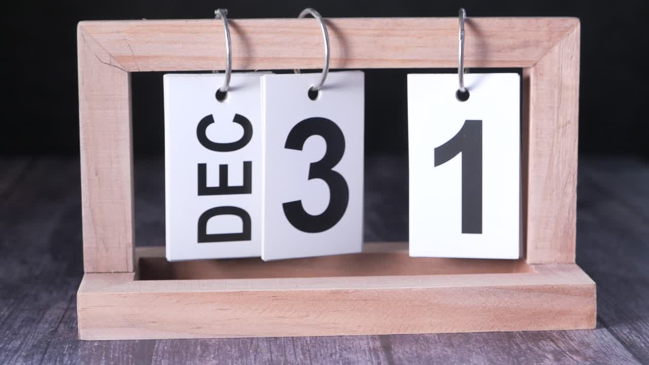 31 de diciembre de calendario