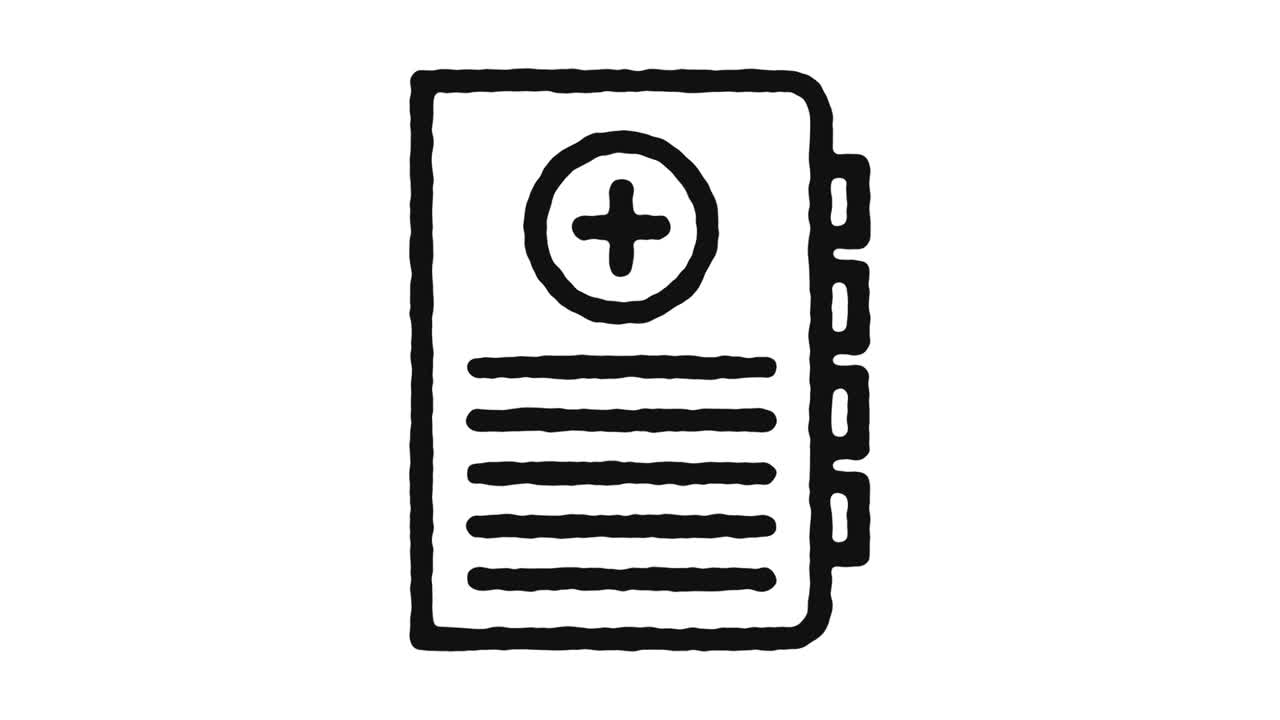 imágenes de animación de icono de primeros auxilios y canal alfa