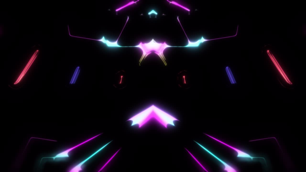 Loop VJ di animazioni dai colori vivaci che si ripetono all'infinito