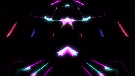 vj bucle de animaciones de colores brillantes en bucle sin fin