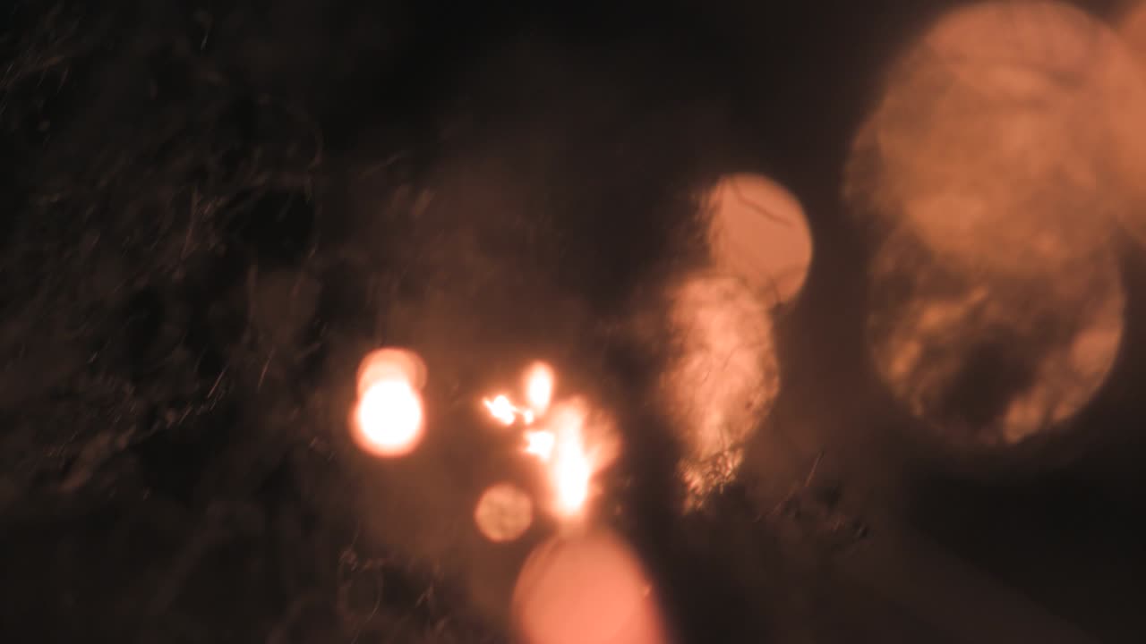 chispas de fuego de cerca