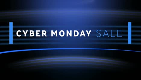 Cyber-Monday-Verkauf-Auf-Blauem-Hintergrund