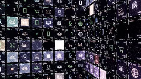 digital interface with data visualization