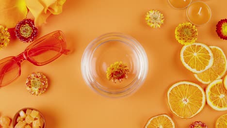 orange aesthetic arrangement