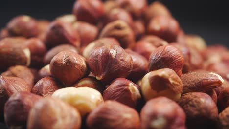 pile of hazelnuts