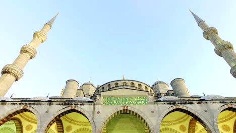 estambul. mezquita del sultán ahmet, también conocida como mezquita azul.