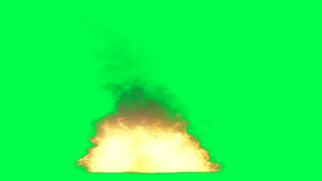 fire effect on green screen