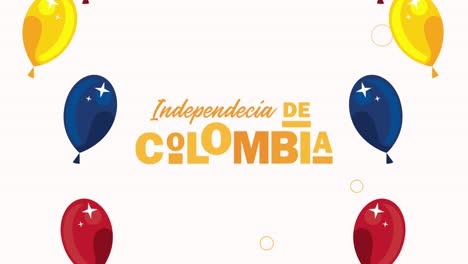 independencia de colombia celebration lettering