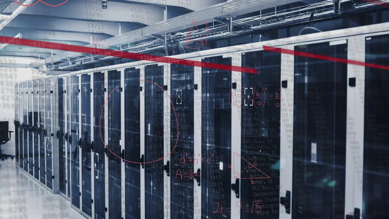 animación de ecuaciones matemáticas y procesamiento de datos a través de servidores informáticos