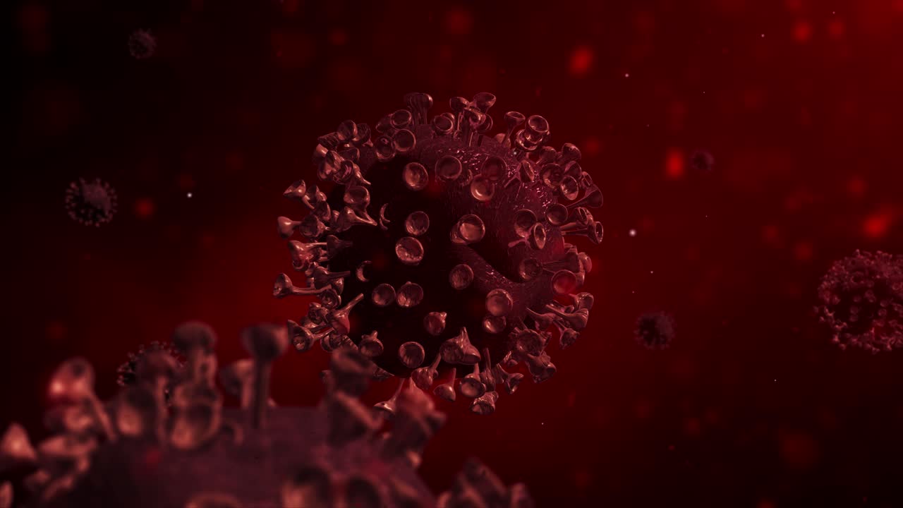 ilustración del modelo 3d del coronavirus