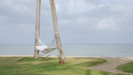 Tumbonas-De-Playa-De-Lujo-Con-Sombrilla-En-La-Playa-De-Arena-Blanca