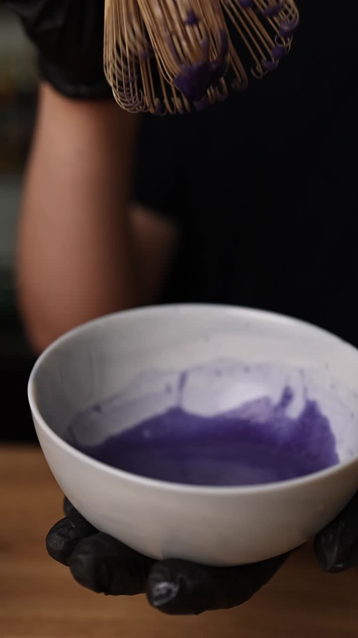 mezcla de tinte para el cabello púrpura