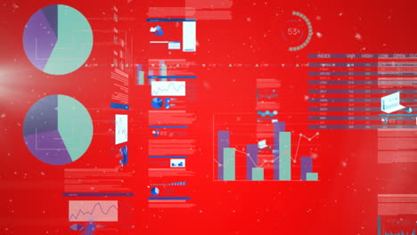 animación del procesamiento de datos sobre puntos