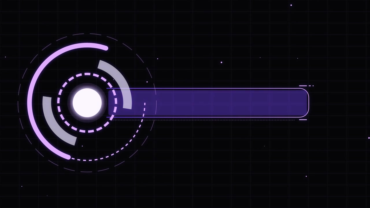 Animated Purple Digital Lower Third Graphic Overlay