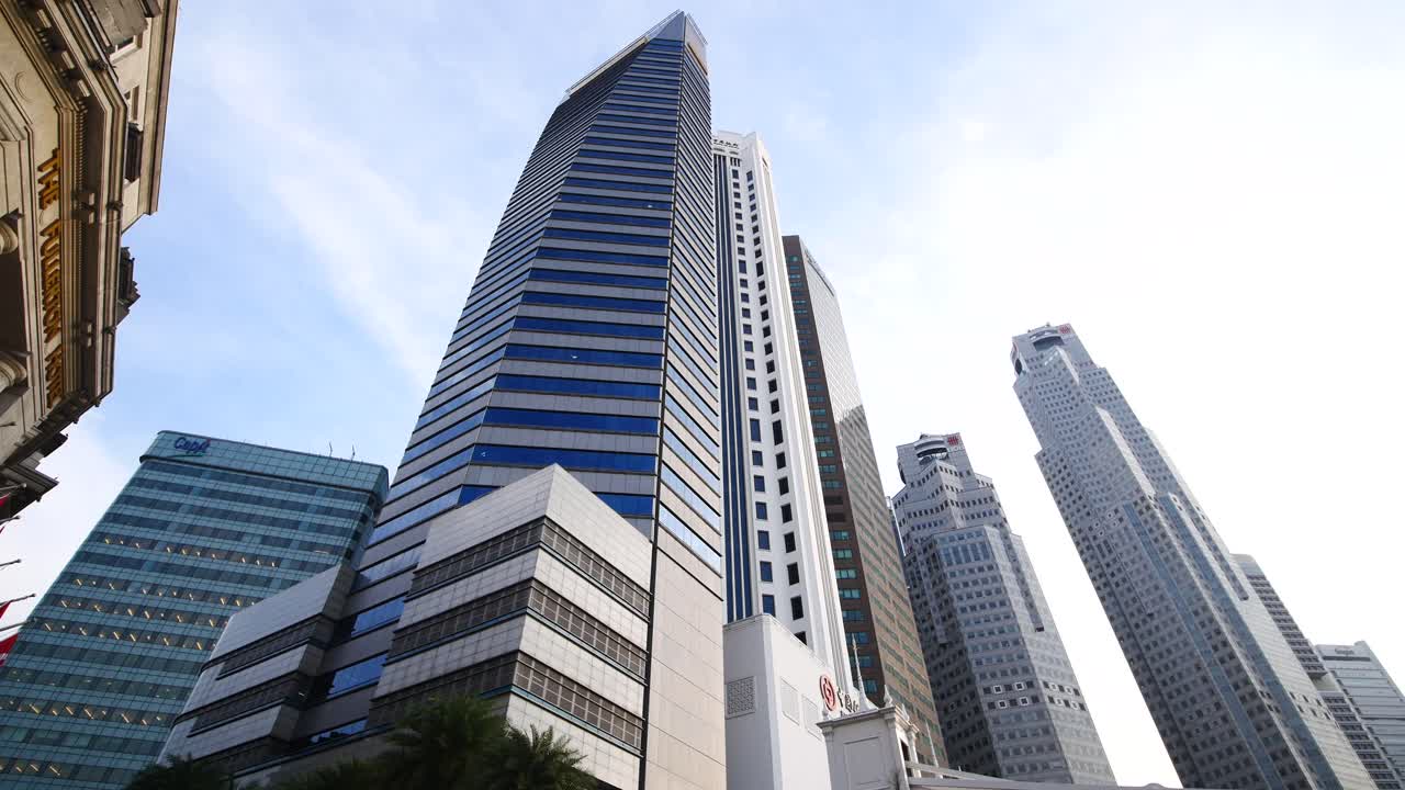 el horizonte de singapur, edificios modernos de gran altura