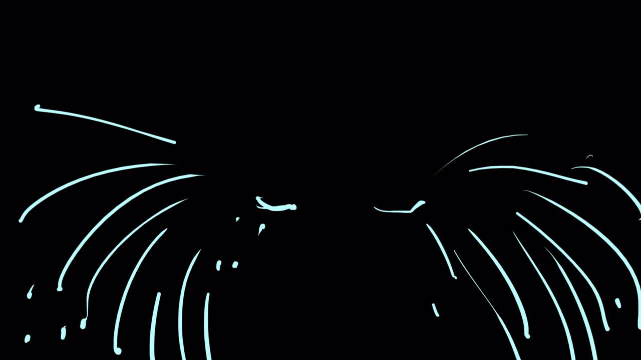 2D animation with a stream of tears